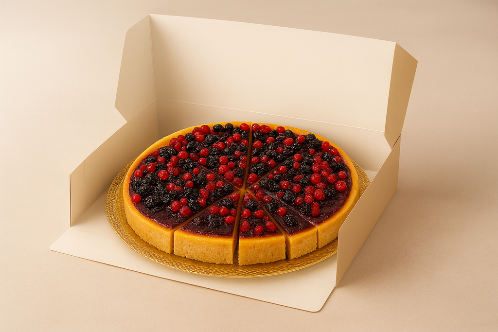 [58512] 58512 - CHEESECAKE FRUTTI ROSSI PRETAGLIATA 1400g 14Fette